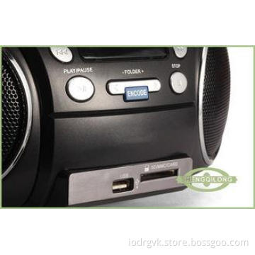 Top-loading Rotary Volume Control Portable DVD Radio Player